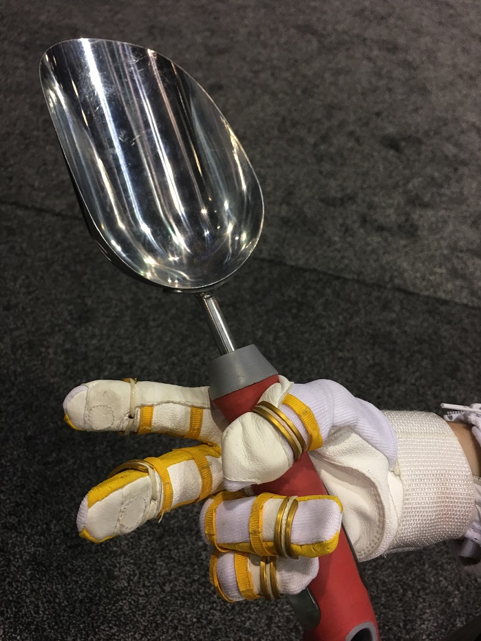 NASA’s Robo-Glove gripping action. © Marie O’Mahony